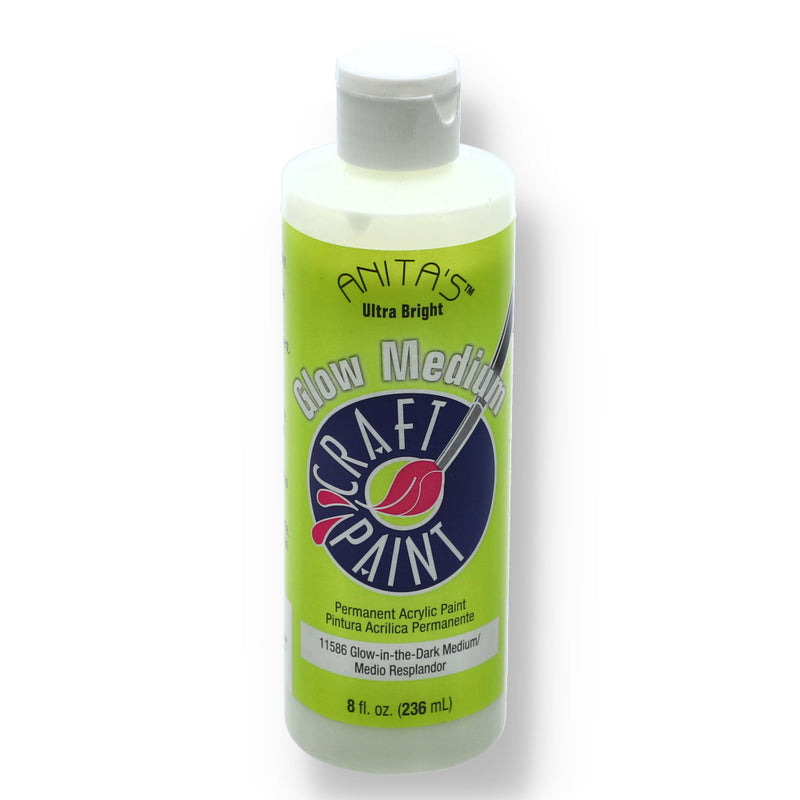 ANITAS 8OZ ACRYLIC GLOW-IN-THE-DARK MEDIUM CRAFT PAINT