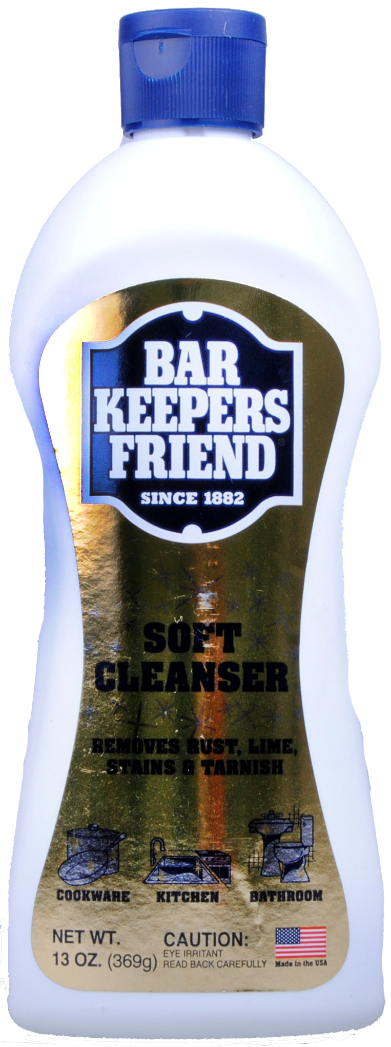 13oz BAR KEEPERS FRIEND LIQUID SOFT CLEANSER (NO AMAZON SALES)