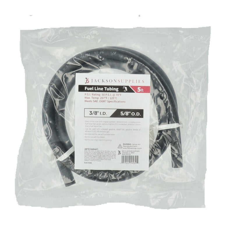 JACKSON SUPPLIES 5' 50PSI FUEL LINE TUBING