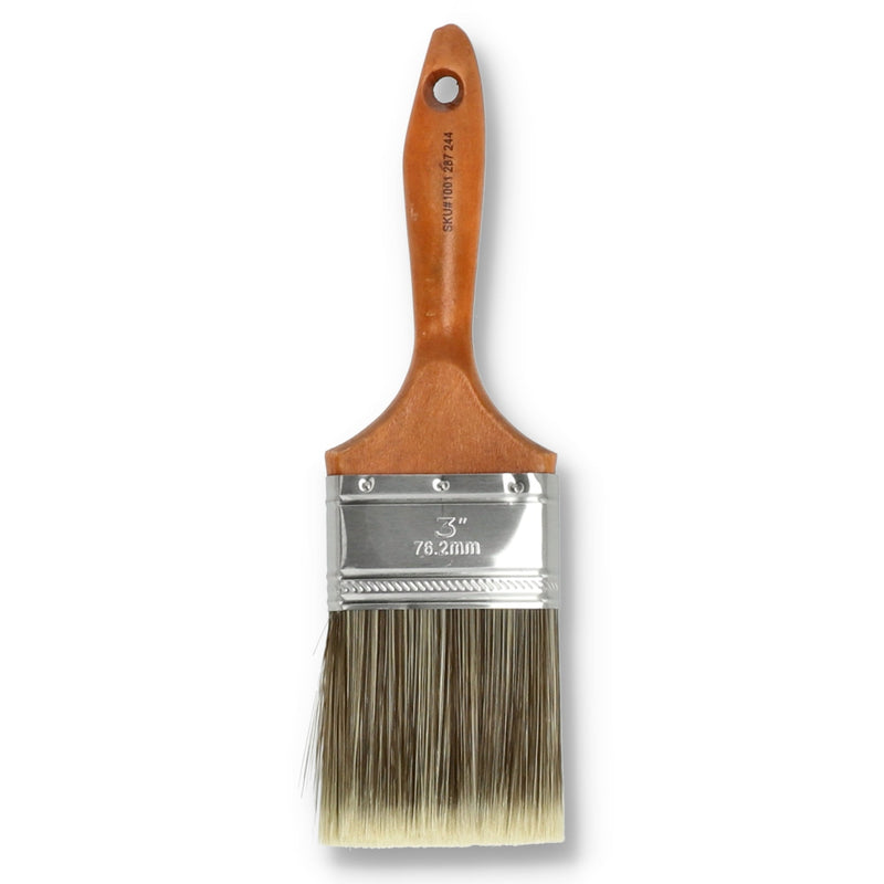 WOOD HANDLE 3'' PAINT BRUSH BULK NO UPC
