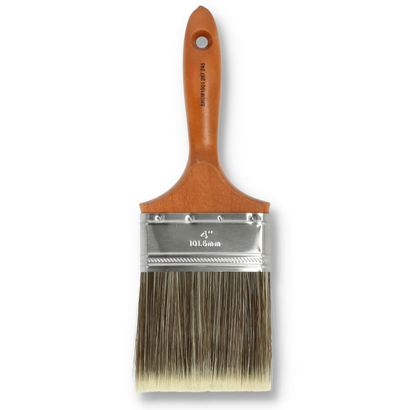 WOOD HANDLE 4'' PAINT BRUSH BULK NO UPC