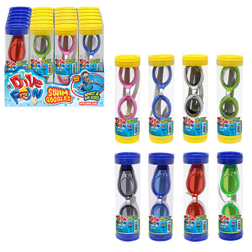 DIVE FUN SWIM GOGGLES IN TUBE ADULTS & KIDS
