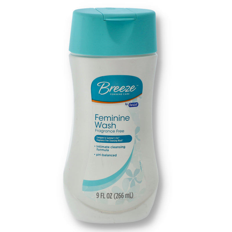 BREEZE 9oz FEMININE WASH FRAGRANCE FREE