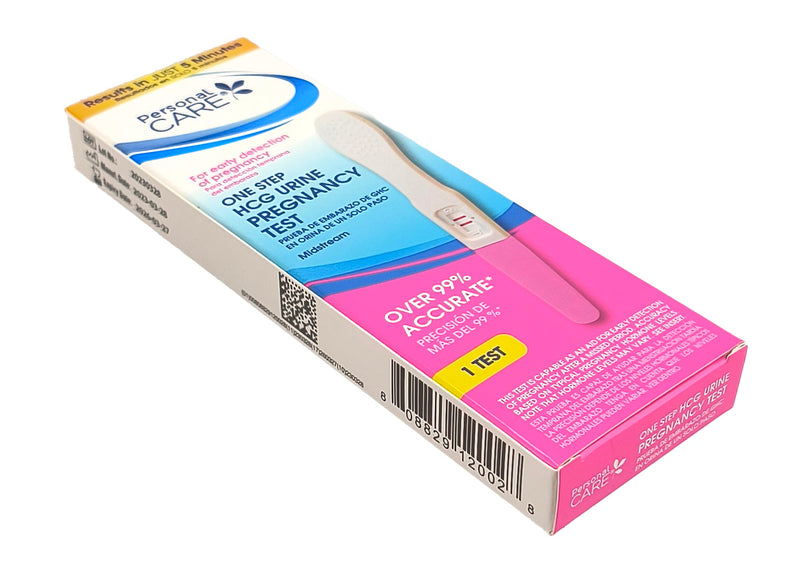 PERSONAL CARE 1 STEP HGC URINE PREGNANCY TEST STICK MID-STREAM