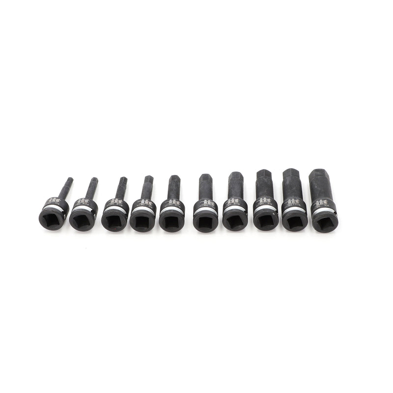 IIT PRO IIT PRO 10PC 1/2'' DRIVE 3'' HEX BIT IMPACT SOCKETS IN FOAM TRAY 1/4-3/4''