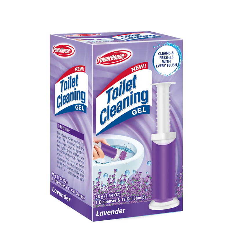 POWERHOUSE LAVENDER TOILET CLEANING GEL KIT