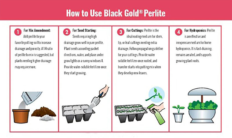 BLACK GOLD 8 QUART PERLITE SOIL ADDITIVE