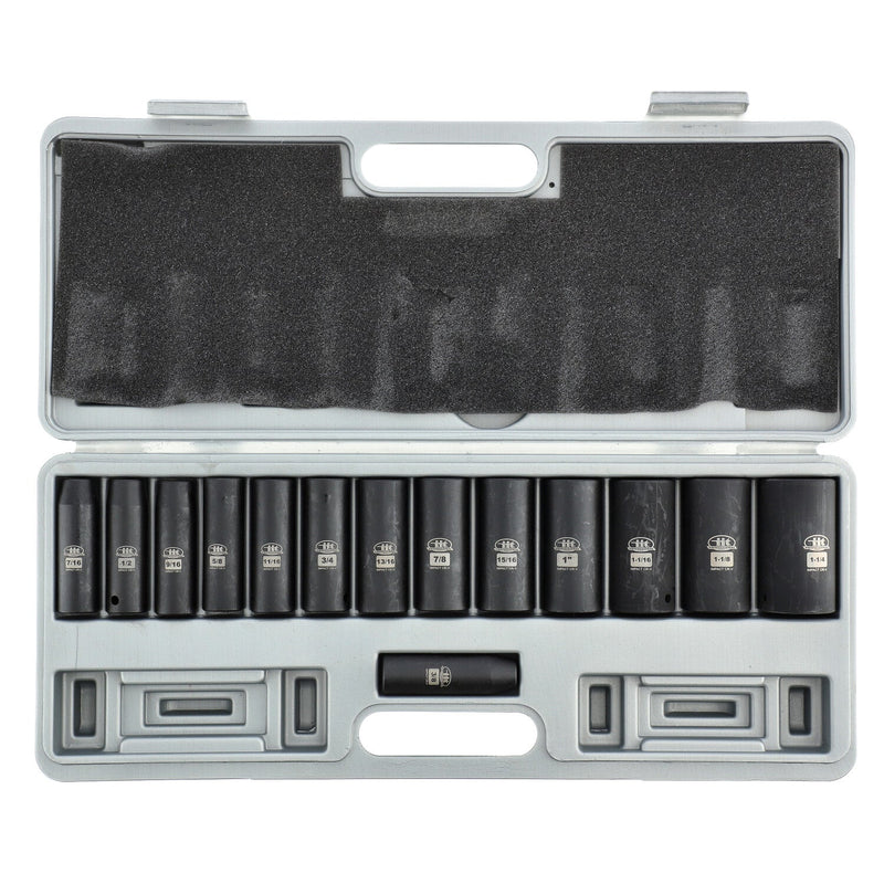 IIT PRO 14pc 1/2''SAE DEEP IMPACT SOCKET SET