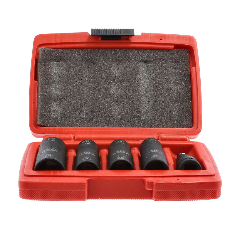 IIT PRO 5pc IMPACT LUG NUT FLIP SOCKET SET THIN WALL