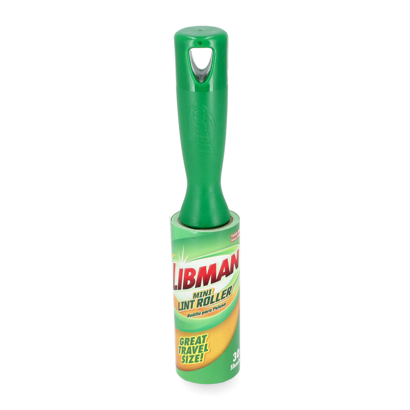 1281L-LIBMAN 30 SHEET MINI LINT ROLLER -TRAVEL SIZE