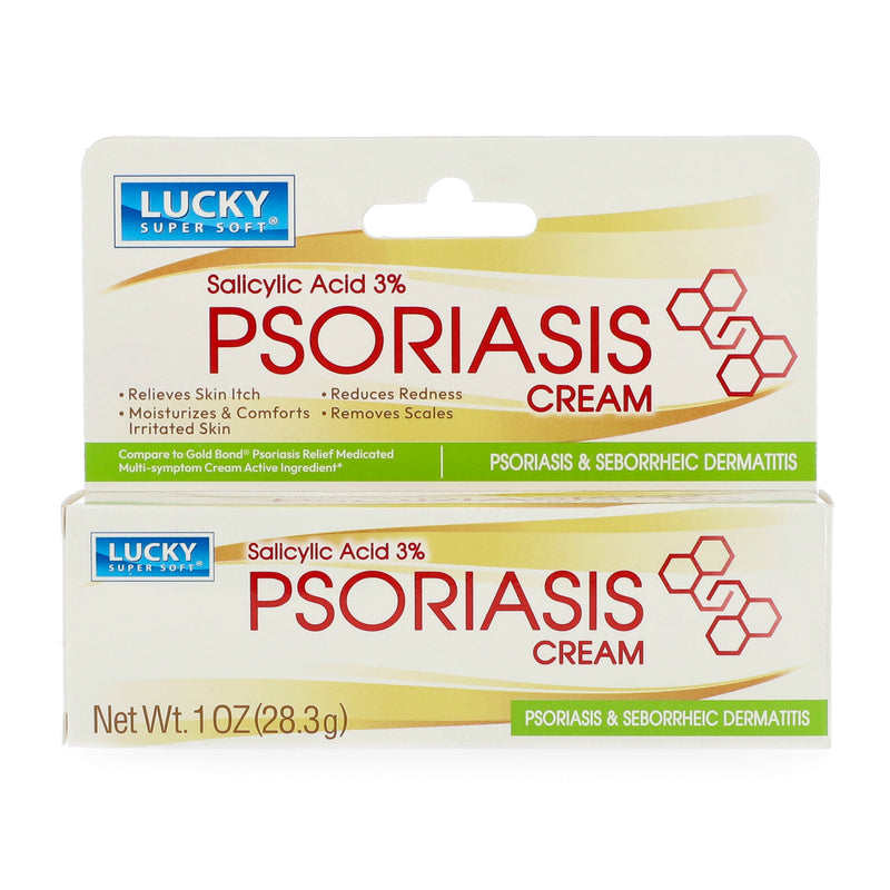 LUCKY 1oz PSORIASIS CREAM -SALLCYLIC ACID 3%