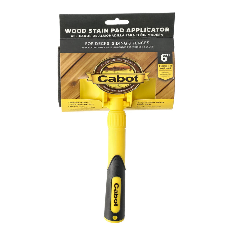 CABOT 6'' WOOD STAIN PAD APPLICATOR FOR DECKS SIDING & FENCES RESTRICTED SALES