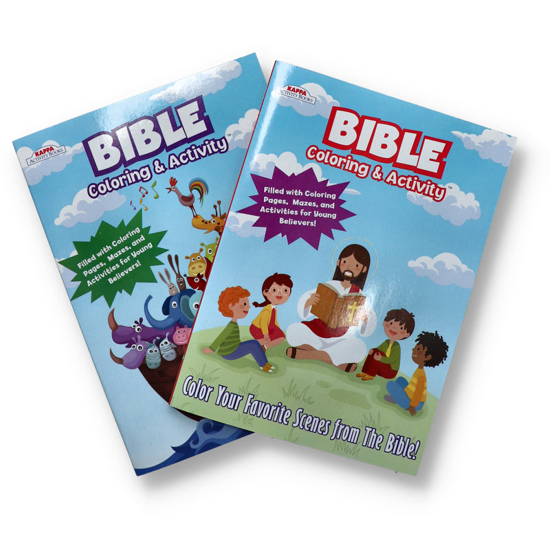 BIBLE STORIES COLORING & ACTIVITY BOOK 2 TITLES