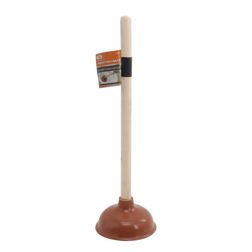 IIT TOILET PLUNGER WOODEN HANDLE