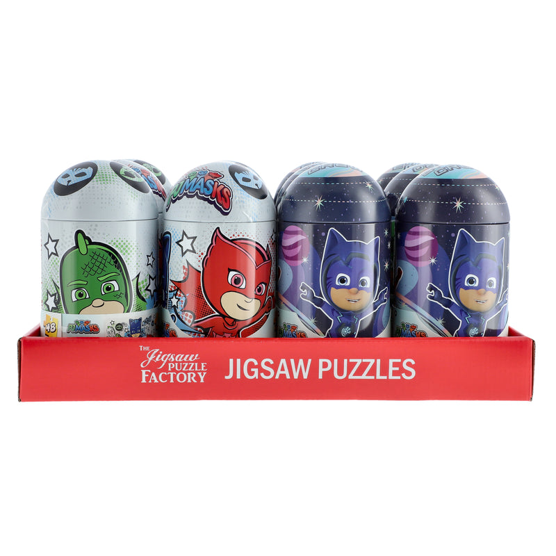 PJ MASKS 48PC PUZZLE TIN CAPSULE 11.2x15''