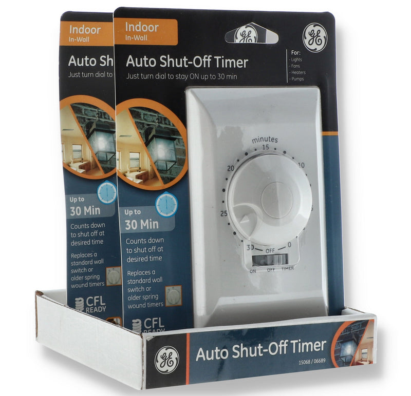 30 MINUTE IN-WALL AUTO SHUT-OFF TIMER WHITE COLOR