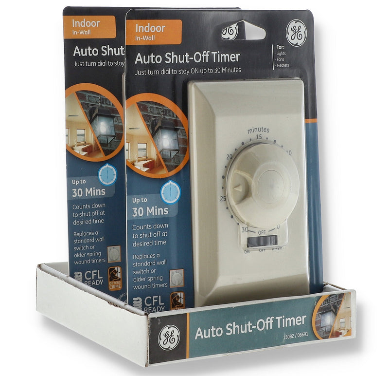 30 MINUTE IN-WALL AUTO SHUT-OFF TIMER ALMOND COLOR