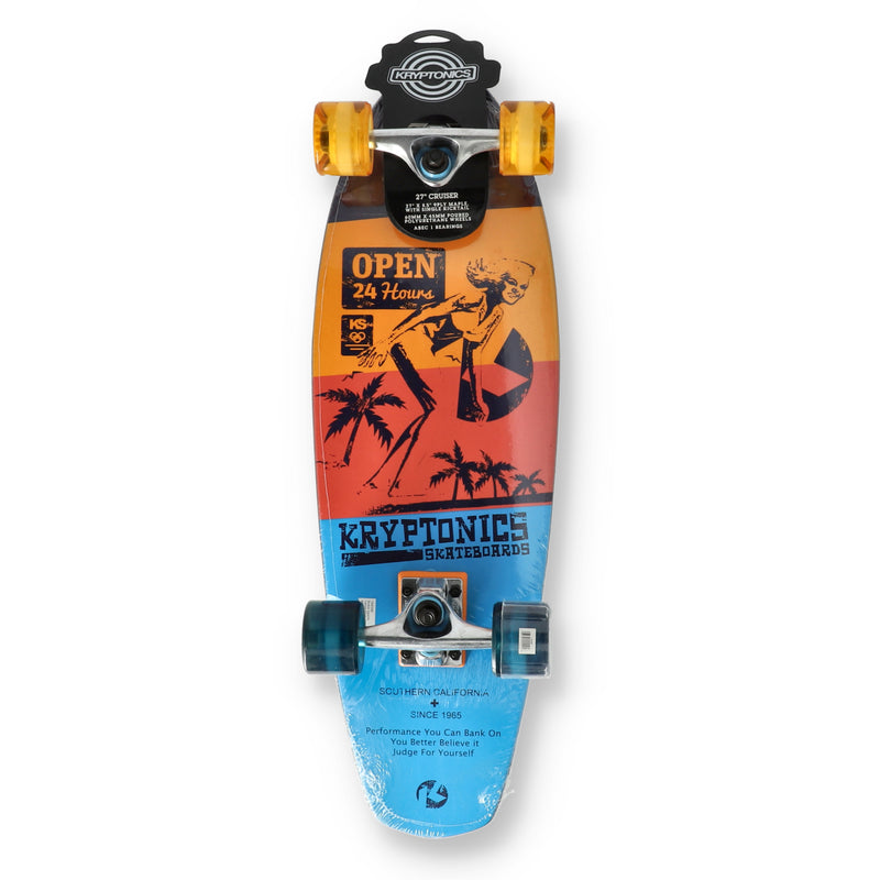 KRYPTONICS 27'' CRUISER CHILL OUT & VINTAGE CALI SKATEBOARD