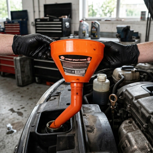 IIT 6'' OFFSET SPOUT FUNNEL WITH SCREEN