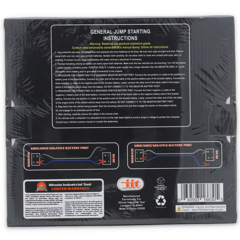 IIT 16' 6 GAUGE BOOSTER CABLES