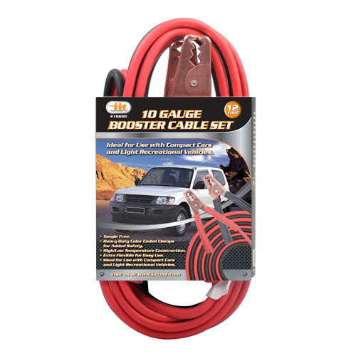 IIT 12'' 10 GAUGE BOOSTER CABLES