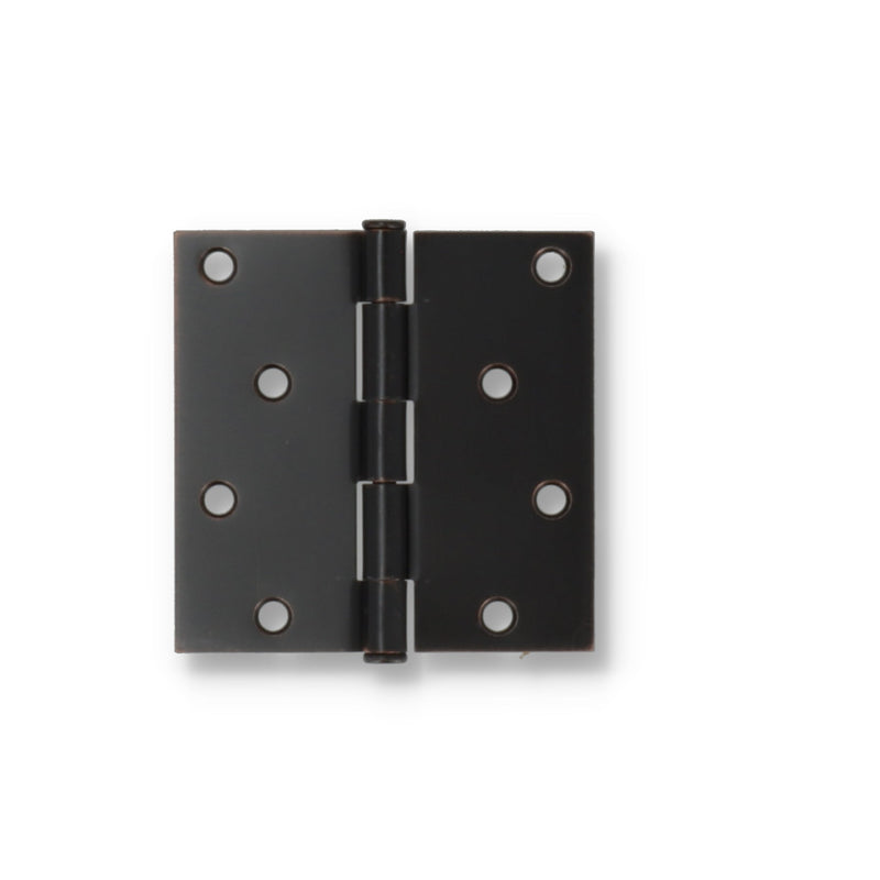 CROWN 4'' SQUARE CORNER HINGE OIL RUBBED BRONZE