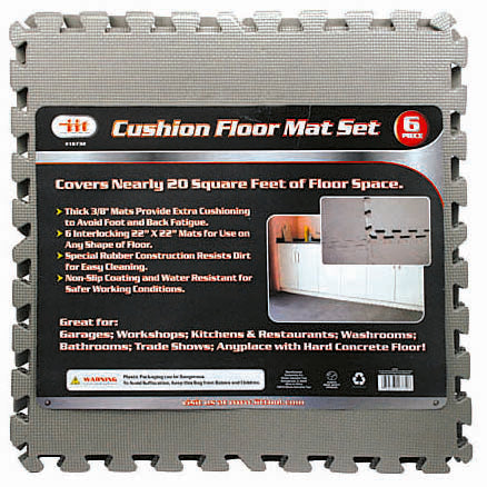 IIT 6 PACK SHOP FLOOR MAT 22x22''
