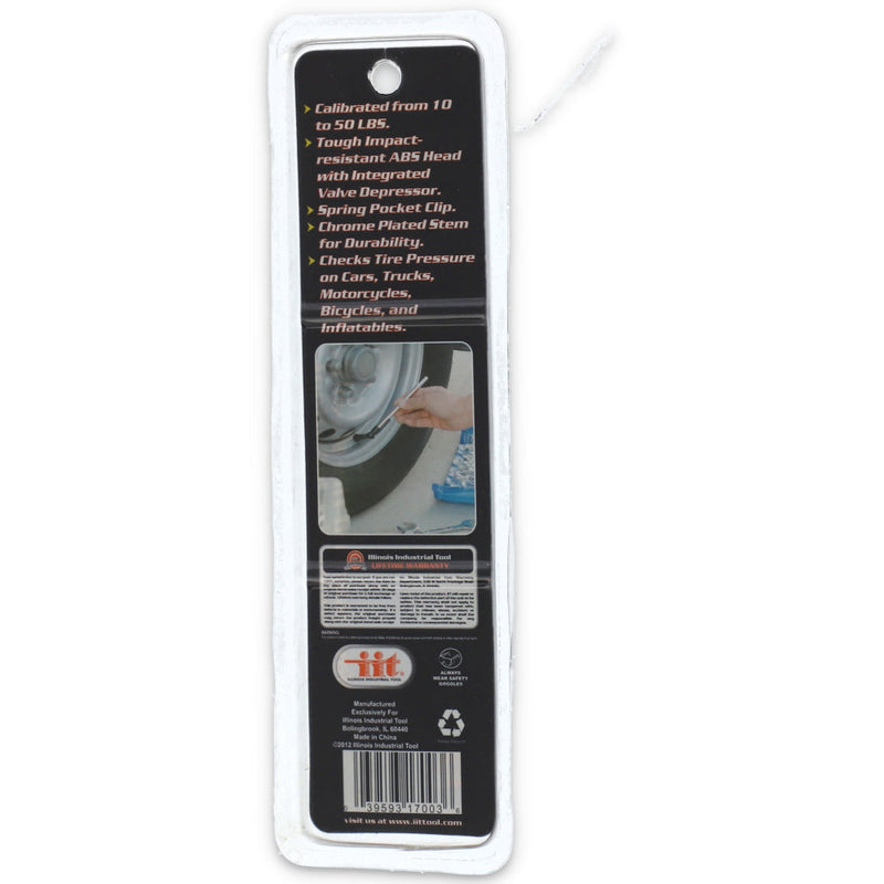IIT PENCIL TIRE GAUGE DOUBLE BLISTER PACKED