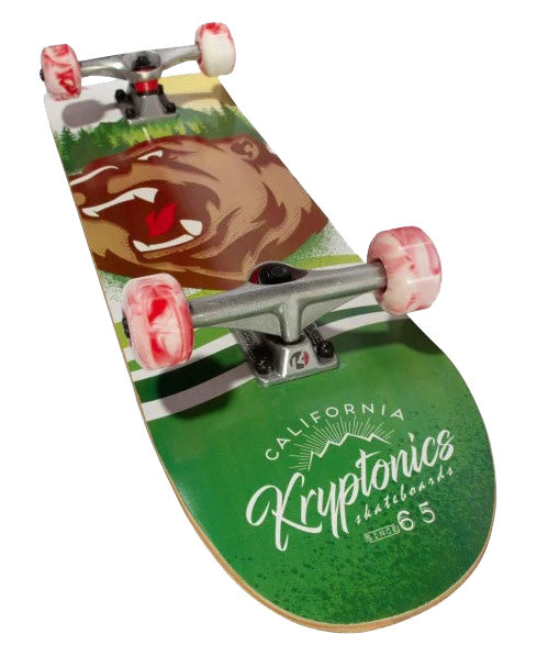 KRYPTONICS 31''RAINBOW DOT & SWIRLED KEAR SKATEBOARD