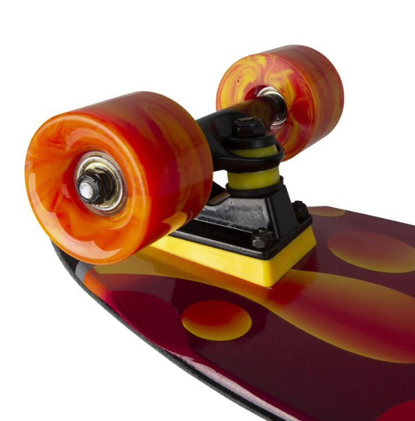 KRYPTONIC 28'' SKATEBOARD CRUISER-SWIRLED LAVA DESIGN