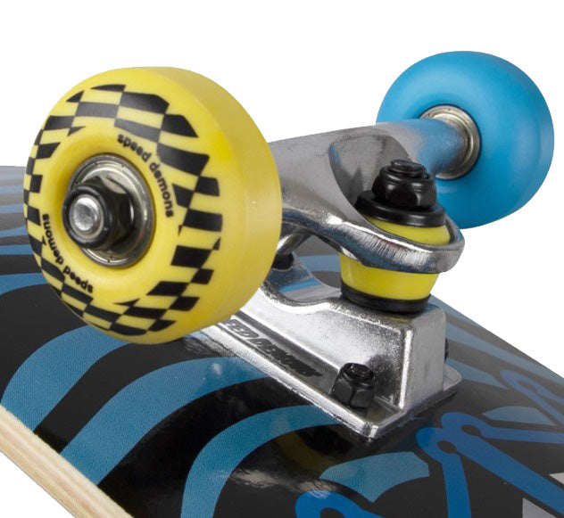 SPEED DEMONS 30'' HELMETED SKULL SKATEBOARD