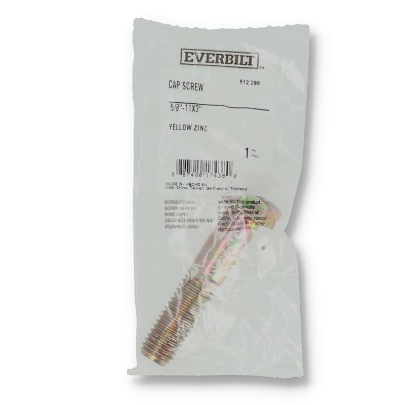 EVERBILT CAP SCREW 5/8-11x3'' YELLOW ZINC