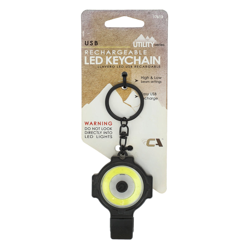 CA RECHARGEABLE LED KEYCHAIN USB FLASHLIGHT