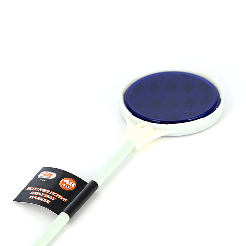 IIT 2'' BLUE REFLECTOR ON 48'' PLASTIC STAKE