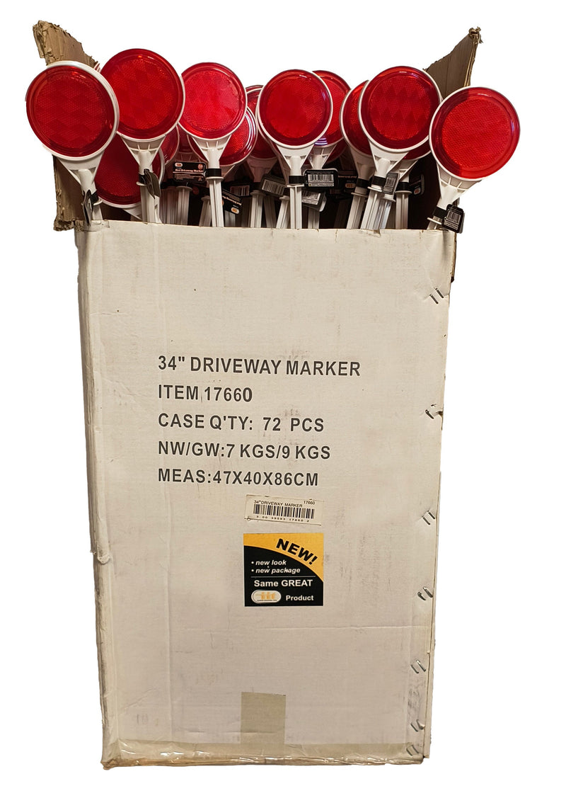 IIT 34'' RED DRIVEWAY MARKER