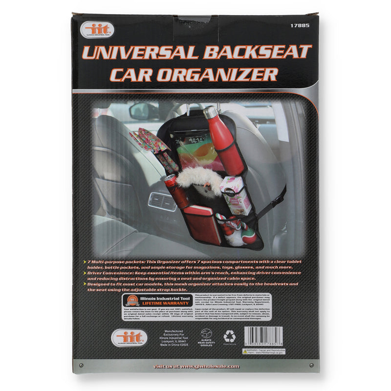 IIT UNIVERSAL CAR BACK SEAT ORGANIZER