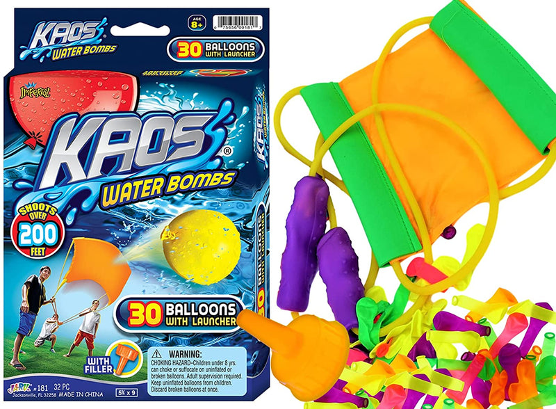 3 MAN WATER BALLOON LAUNCHER & 30 WATER BOMB BALLOONS
