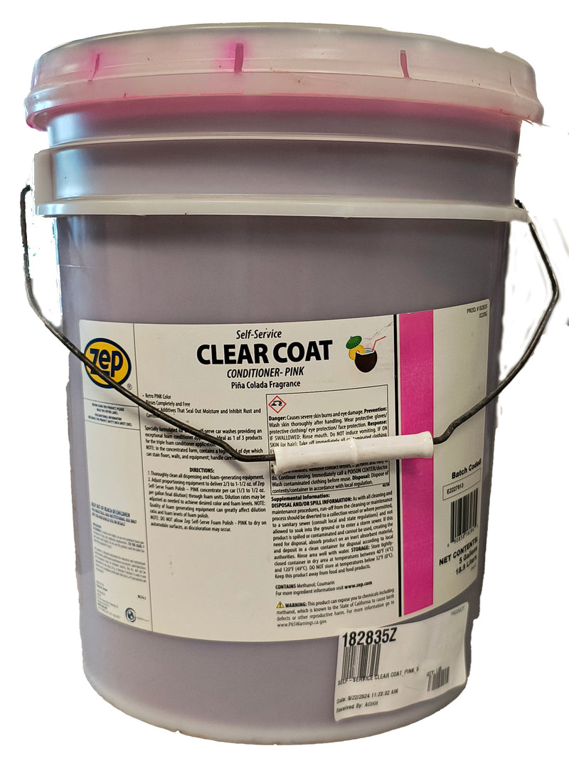 5 GALLON CLEAR COTE CONDITIONER PINK