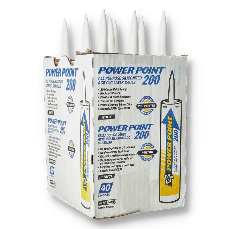 DAP ALEX 10.1OZ WHITE ACRYLIC CAULK 30 MINUTE PAINT READY