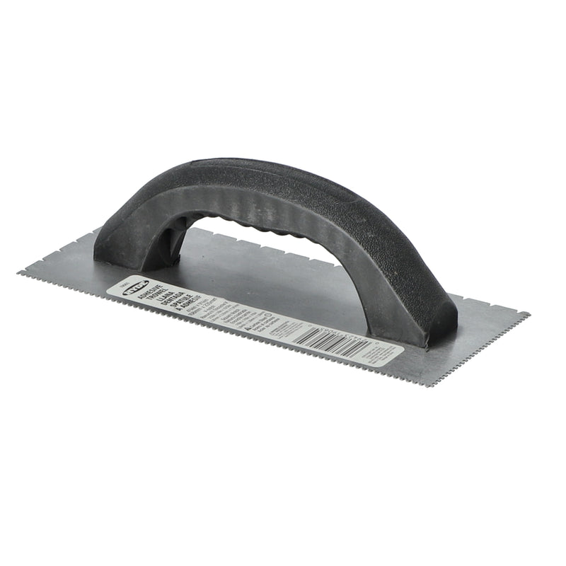 HYDE 4-1/4 x 9-1/4'' V NOTCH ADHESIVE TROWEL
