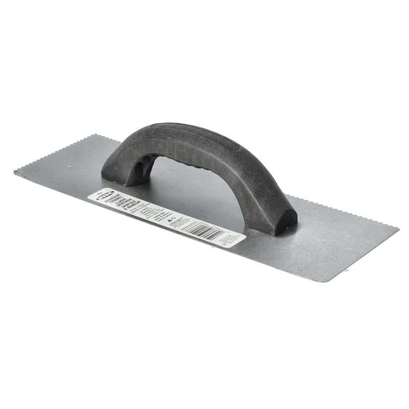 HYDE 4-1/4 x 9-1/4'' U NOTCH ADHESIVE TROWEL