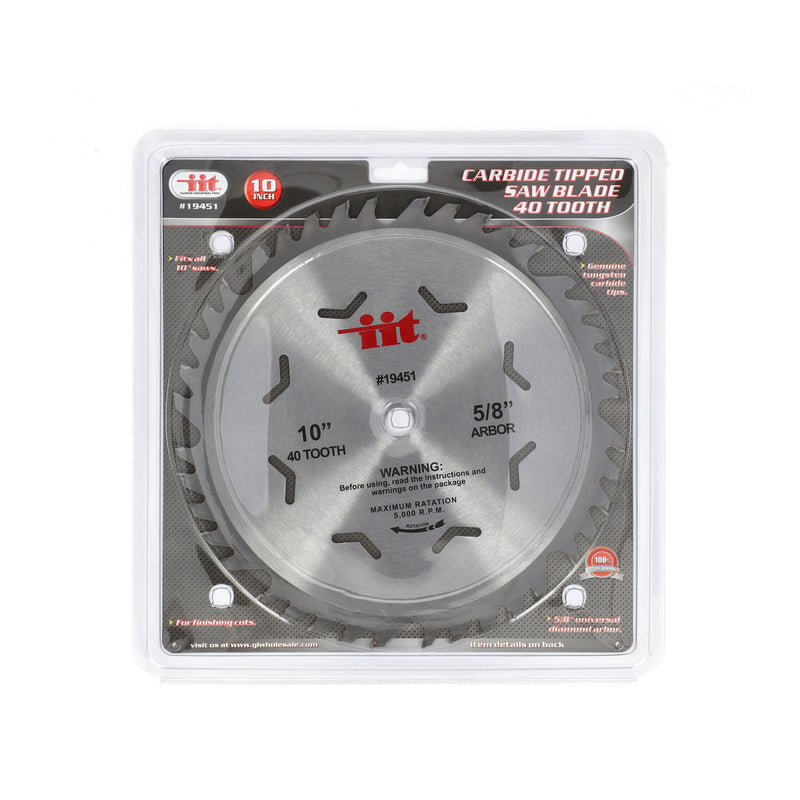 IIT 10'' CARBIDE SAW BLADE 40 TOOTH