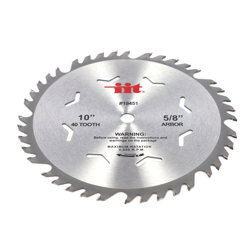 IIT 10'' CARBIDE SAW BLADE 40 TOOTH