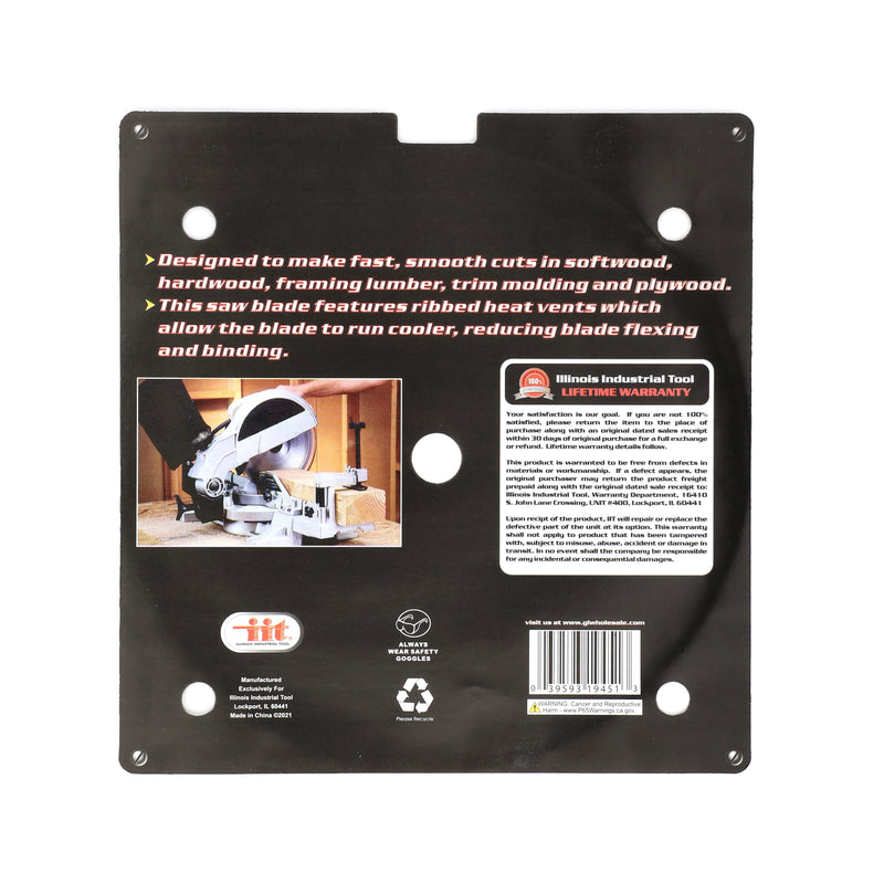 IIT 10'' CARBIDE SAW BLADE 40 TOOTH