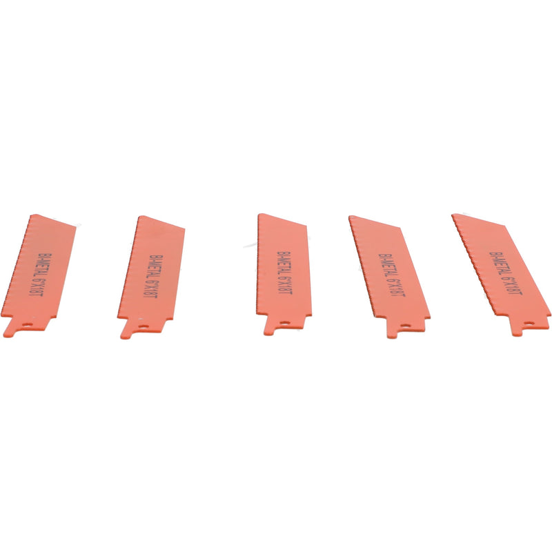 IIT 5pc 6'' BI METAL RECIP BLADE 18T