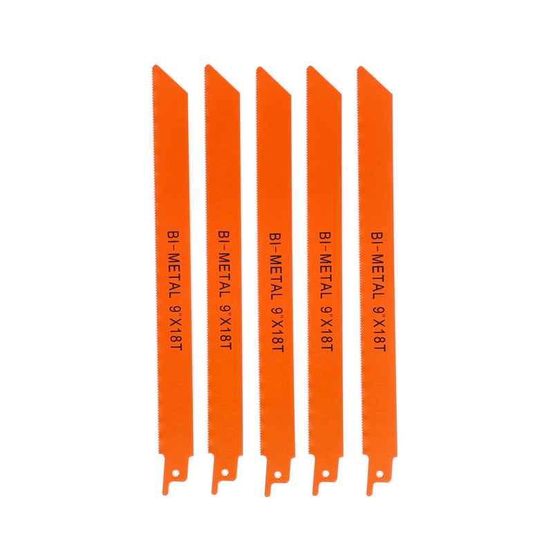 IIT 5PC 9'' BI-METAL RECIP BLADE 18T