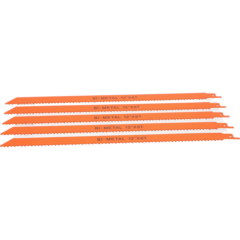 IIT 5pc 12'' BI-METAL RECIP BLADE 6T
