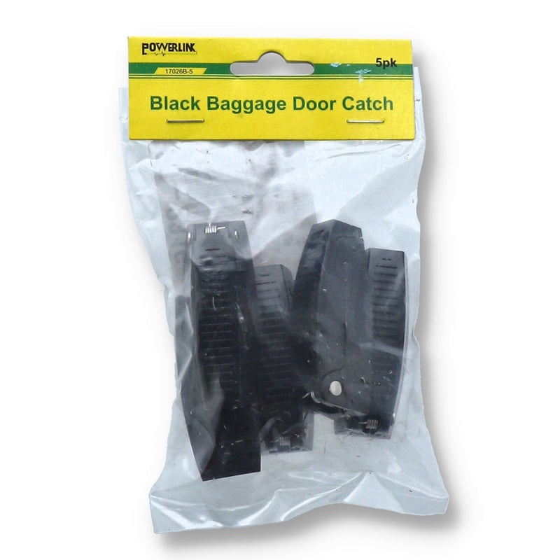 5PC BLACK RV BAGGAGE DOOR CATCH
