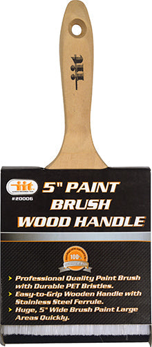 IIT 5'' PAINT BRUSH- WOOD HANDLE