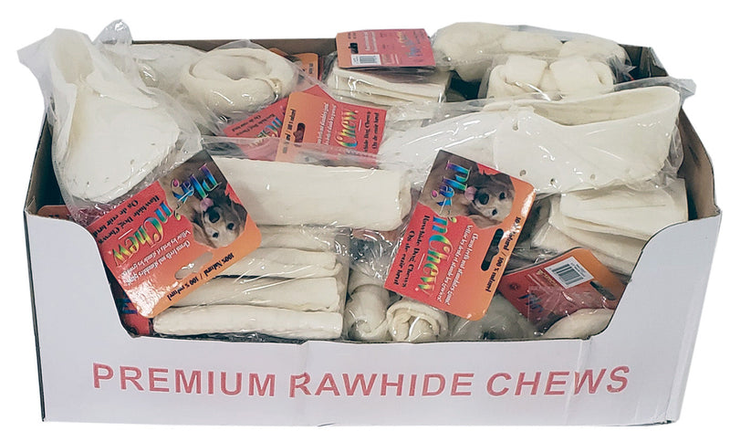 ASSORTED RAWHIDE DOG CHEWS